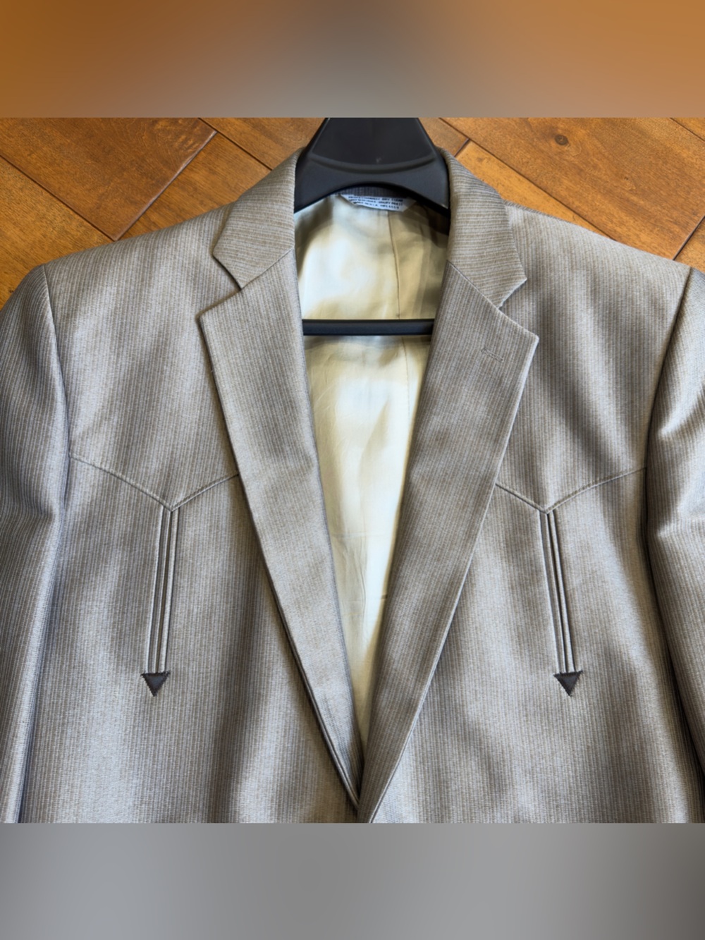 Silverado USA Light Gray Men’s Blazer Jacket - Two-Button Sport Coat - Picture 2 of 14